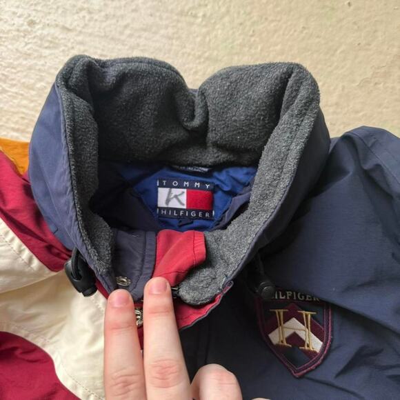 Vintage Tommy Hilfiger Colorblock Men's L Puffer Jacket - Picture 4 of 8